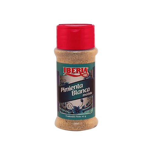 [7591221010754] Pimienta Blanca Molida Iberia 65 gr