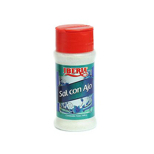 [7591221010839] Sal con Ajo Iberia 140 gr