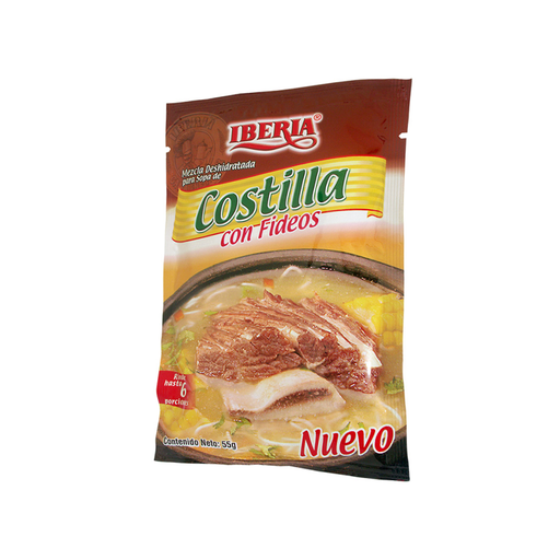 [7591221625217] Costilla con Fideos Iberia 55 gr