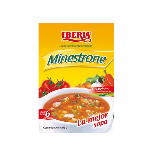 [7591221625187] Sopa Minestrone Iberia 65 gr
