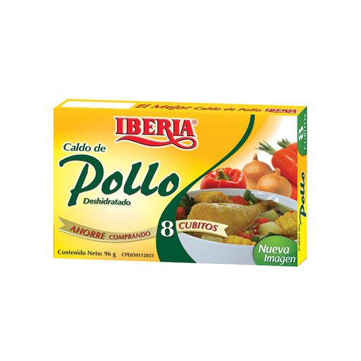 [7591221171004] Cubitos de Pollo Iberia 96 gr (8 Unidades)