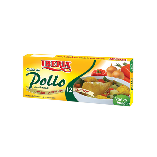 [7591221181003] Cubitos de Pollo Iberia 144 gr (12 Unidades)