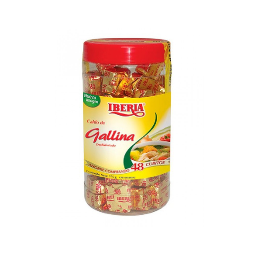 [7591221364024] Cubitos de Gallina Iberia 576 gr (48 Unidades)