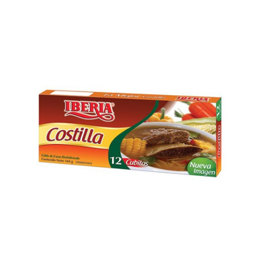 [7591221734094] Cubito de Costilla Iberia 144 gr (12 Unidades)