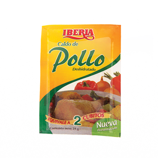 [7591221908228] Caldo de Pollo Iberia en Polvo 24 gr