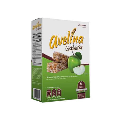 [7592450000530] Barra Avena Manzana Avelina 132 gr (6 unidades)