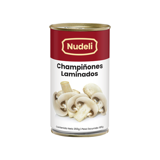 [0781159928567] Champiñones Laminados 355 gr Nudeli