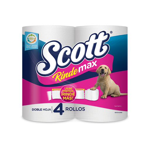 [7702425794009] Papel Higienico Scott Rindemax 4 Rollos - 28 Metros