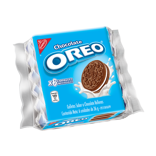 [7622210613226] Galleta Oreo Chocolate 216 gr (6 Unidades)